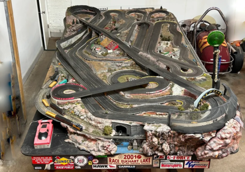 Slot Car Raceway and Train Track