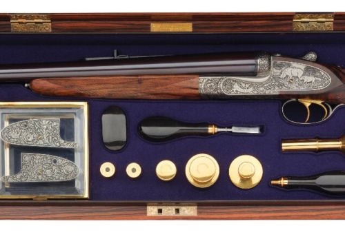 Ken Hunt Engraved Holland & Holland 577 NE Double Rifle