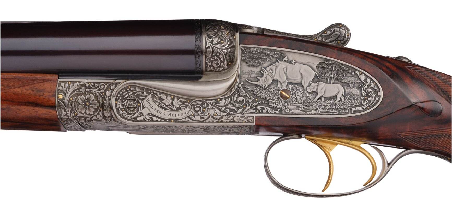 Ken Hunt Engraved Holland and Holland 577NE Double Rifle