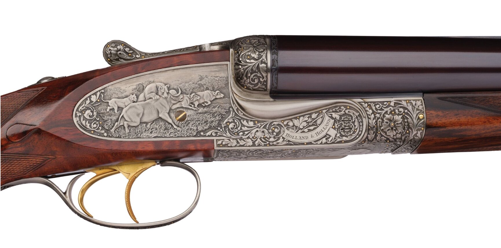 Ken Hunt Engraved Holland and Holland 577NE Double Rifle