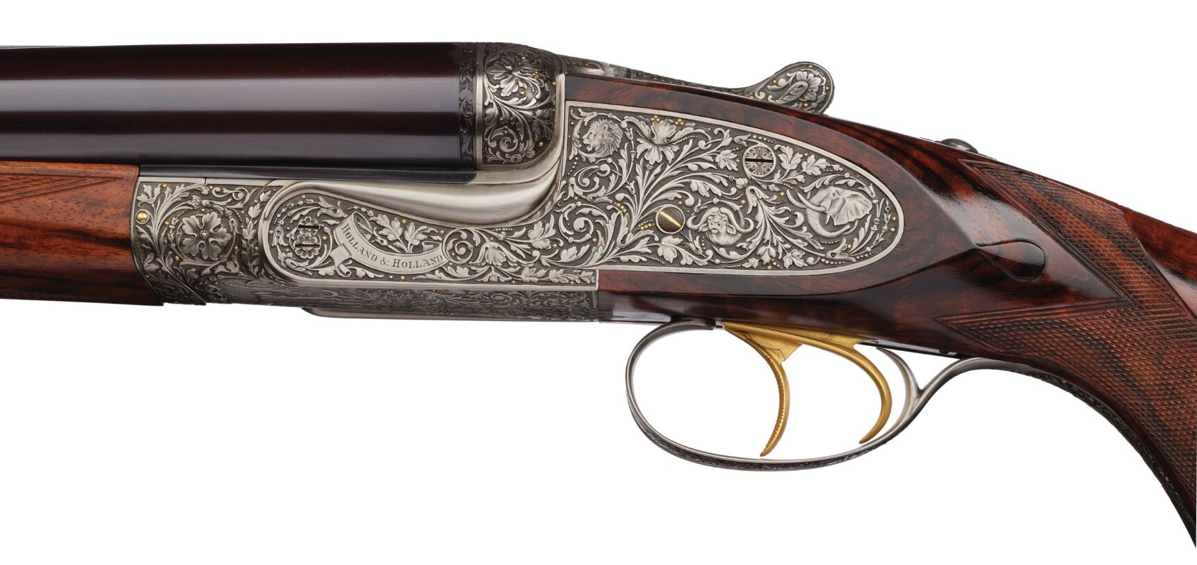 Ken Hunt Engraved Holland and Holland 577NE Double Rifle