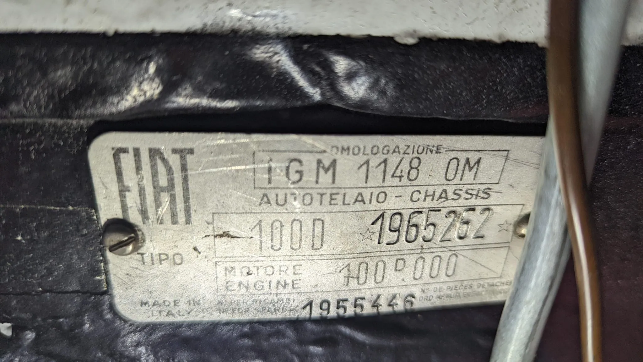 Fiat-Abarth 1000TC Berlina Corsa Tipo 5M competition car