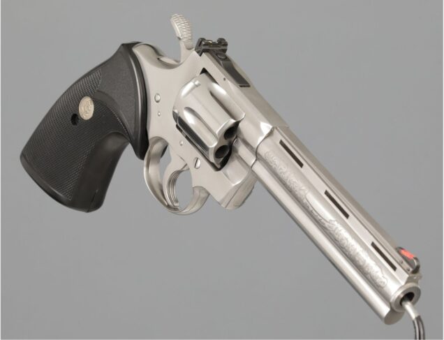 Colt Custom Shop Limited Edition Silver Snake Python Revolver - Revivaler