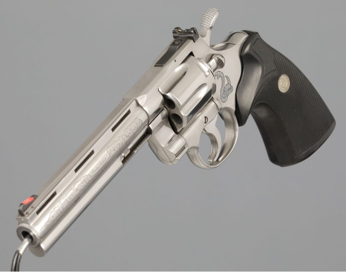 Colt Custom Shop Limited Edition Silver Snake Python Revolver - Revivaler