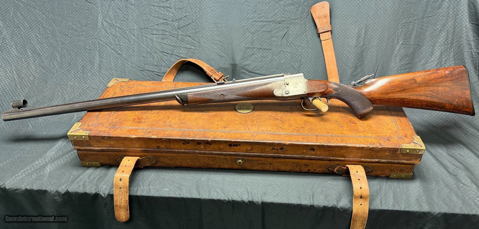 D and J Fraser Falling Block antique target rifle