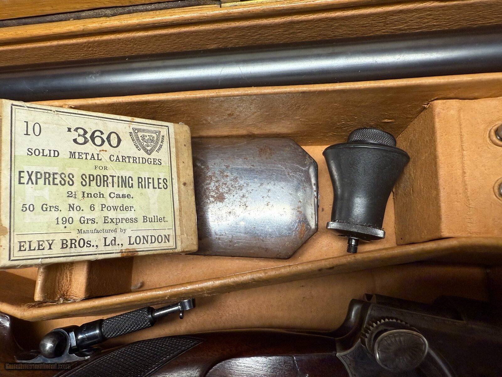 D and J Fraser Falling Block antique target rifle