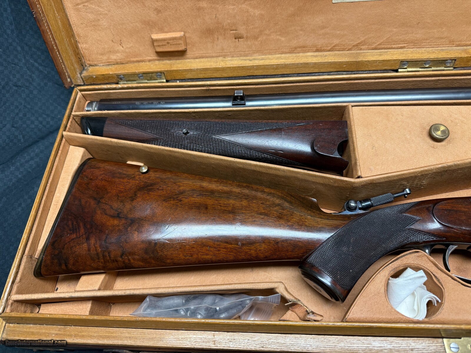 D and J Fraser Falling Block antique target rifle