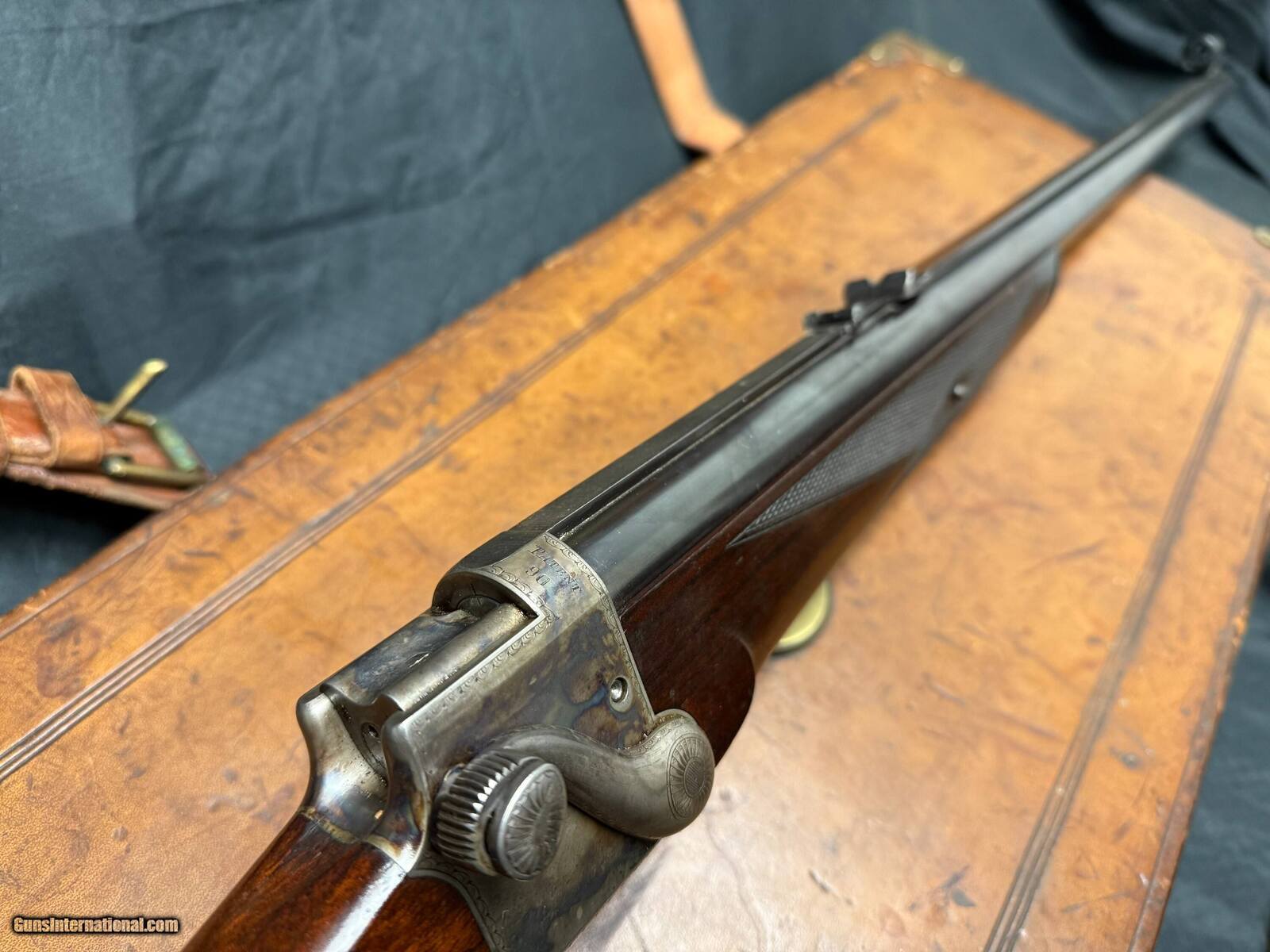 D and J Fraser Falling Block antique target rifle