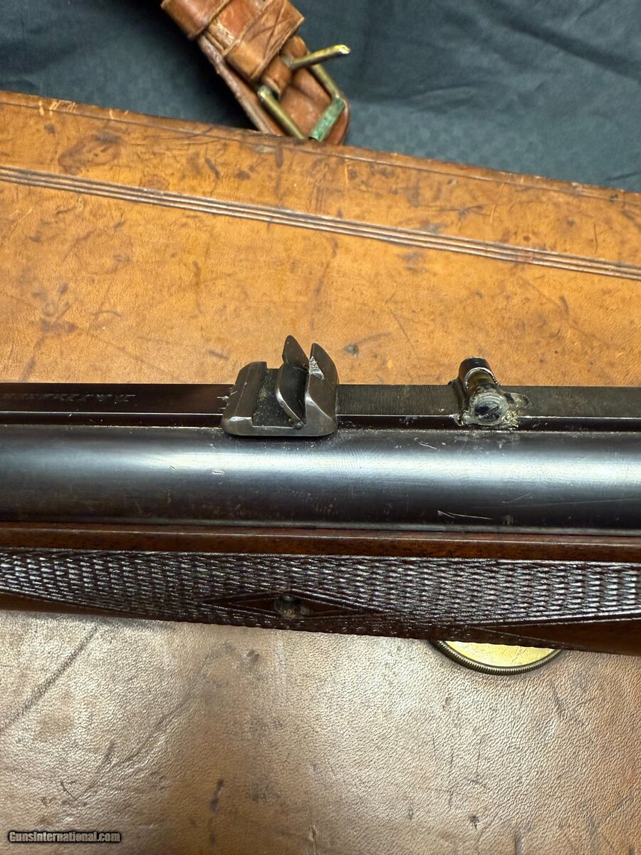 D and J Fraser Falling Block antique target rifle