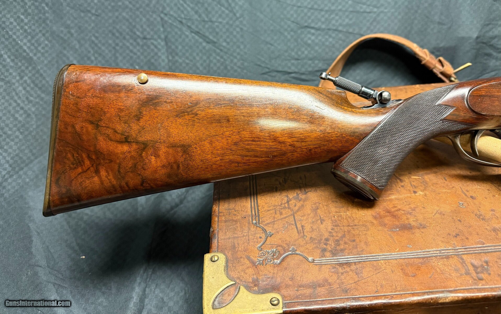 D and J Fraser Falling Block antique target rifle