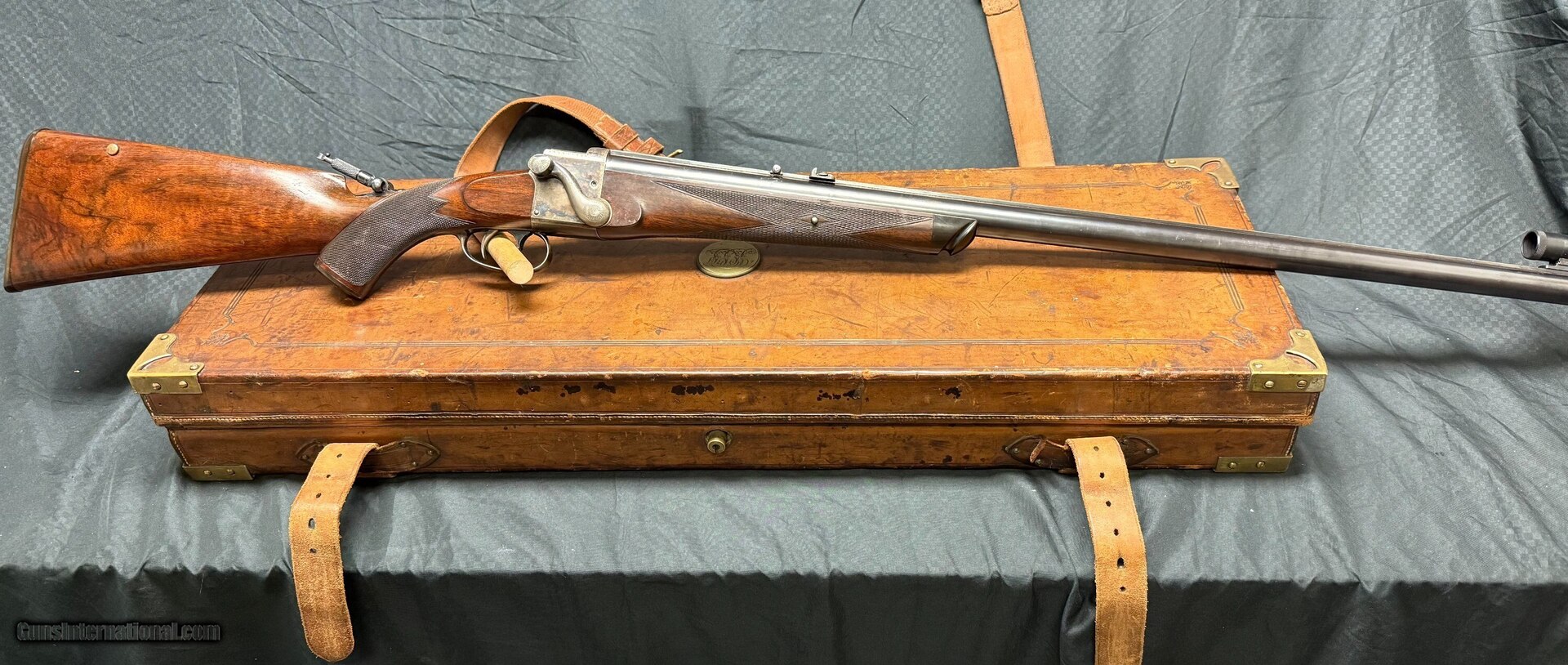 D and J Fraser Falling Block antique target rifle