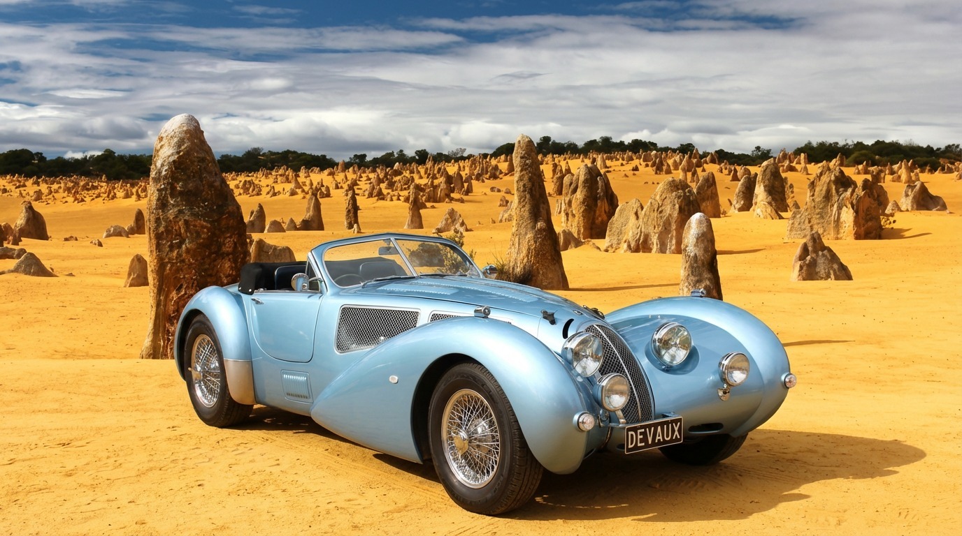 Devaux Cars at the Pinnacles in Western Australia