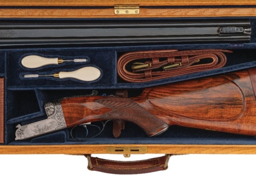 Alan Brown Engraved Westley Richards .600 NE Droplock Double Rifle