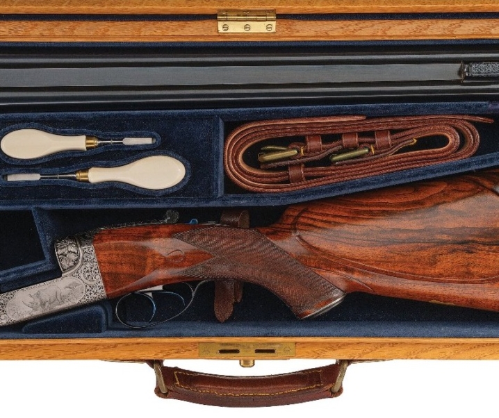 Alan Brown Engraved Westley Richards .600 NE Droplock Double Rifle
