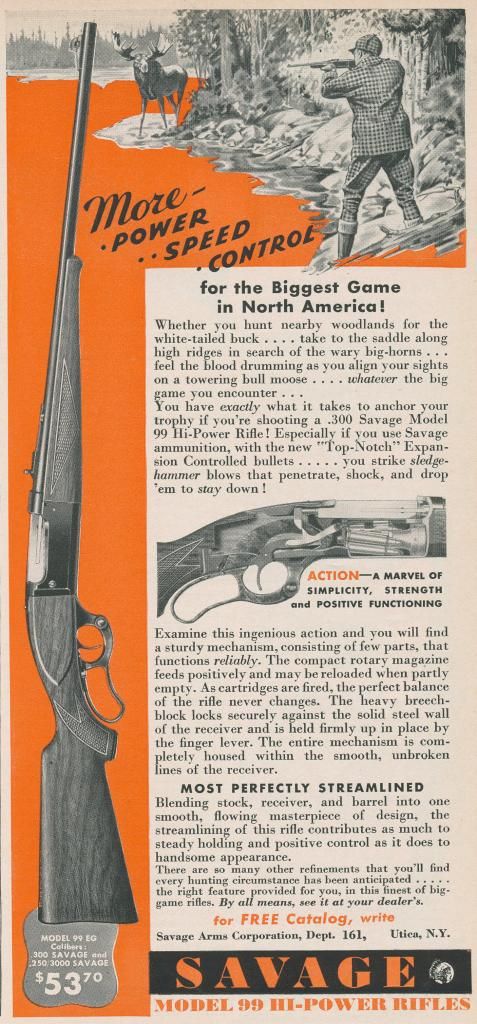 Savage M1899 sporting lever action rifle